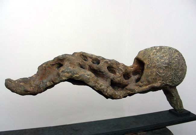 Transit: Johan Creten, La Langue, bronze edition 2008